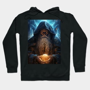 mystery wizard casting spell Hoodie